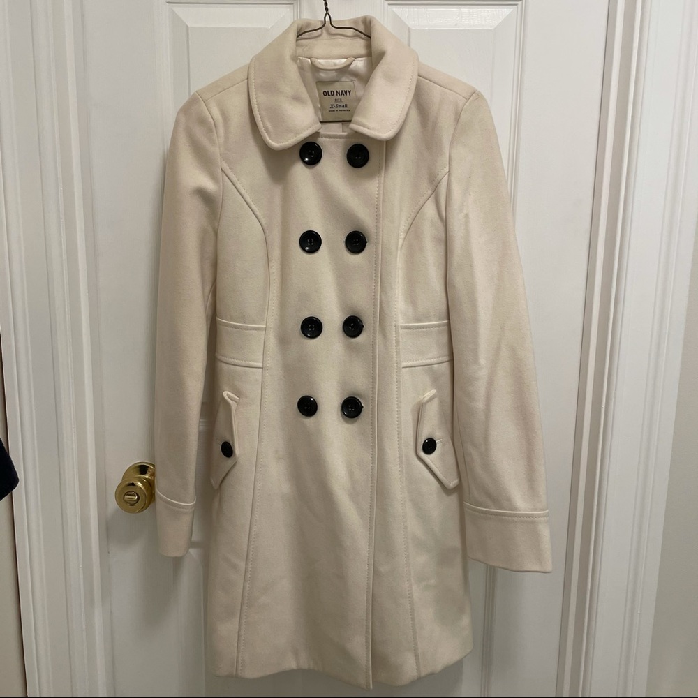Old Navy cream pea coat
